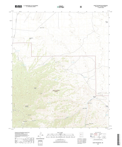 United States Geological Survey Mount Withington, NM (2020, 24000-Scale) digital map
