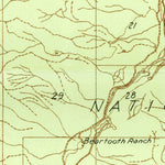 United States Geological Survey Mount Wood, MT (1932, 48000-Scale) digital map