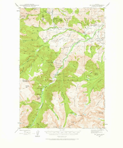 United States Geological Survey Mount Wood, MT (1939, 62500-Scale) digital map