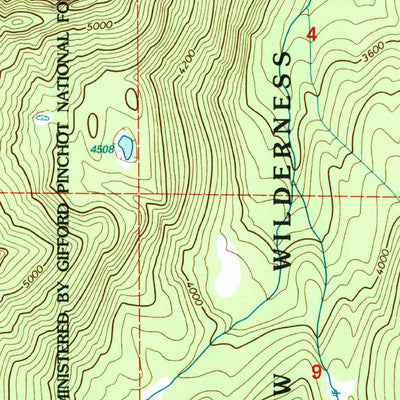 United States Geological Survey Mount Wow, WA (2000, 24000-Scale) digital map