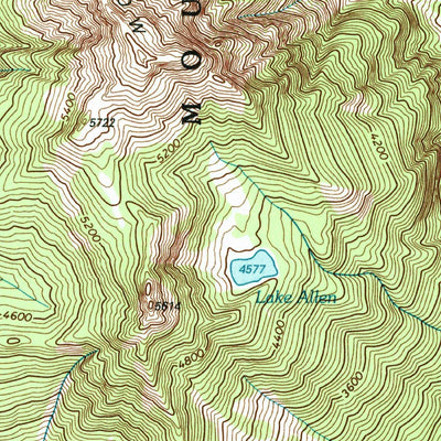 United States Geological Survey Mount Wow, WA (2000, 24000-Scale) digital map
