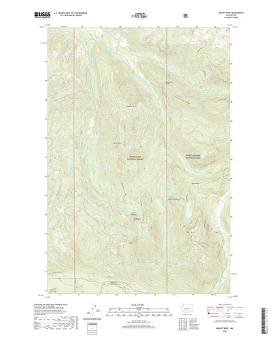 United States Geological Survey Mount Wow, WA (2020, 24000-Scale) digital map
