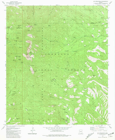 United States Geological Survey Mount Wrightson, AZ (1981, 24000-Scale) digital map