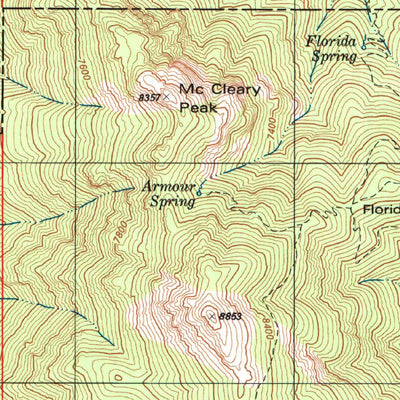 United States Geological Survey Mount Wrightson, AZ (1996, 24000-Scale) digital map
