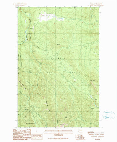 United States Geological Survey Mount Zion, WA (1990, 24000-Scale) digital map