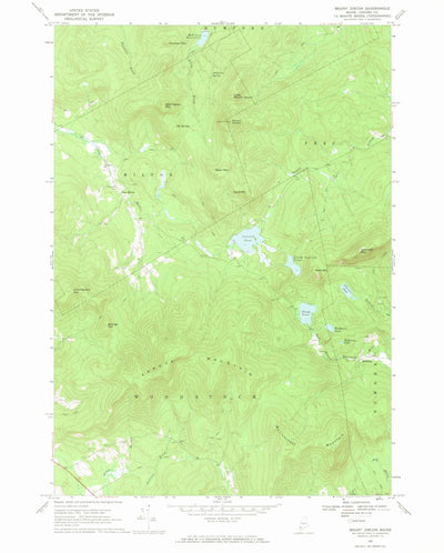 United States Geological Survey Mount Zircon, ME (1967, 24000-Scale) digital map