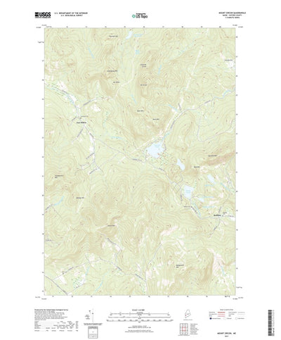United States Geological Survey Mount Zircon, ME (2021, 24000-Scale) digital map