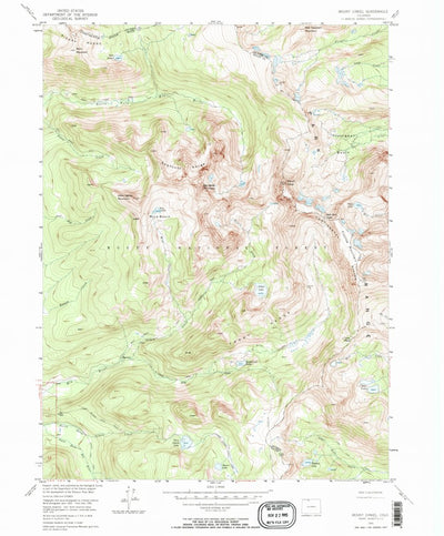 United States Geological Survey Mount Zirkel, CO (1955, 24000-Scale) digital map
