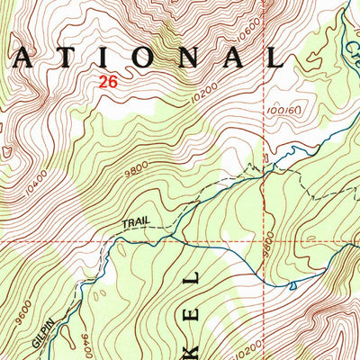 United States Geological Survey Mount Zirkel, CO (2000, 24000-Scale) digital map