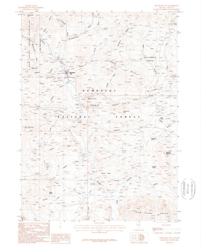 United States Geological Survey Mountain City, NV (1986, 24000-Scale) digital map