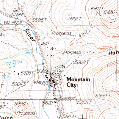 United States Geological Survey Mountain City, NV (1986, 24000-Scale) digital map