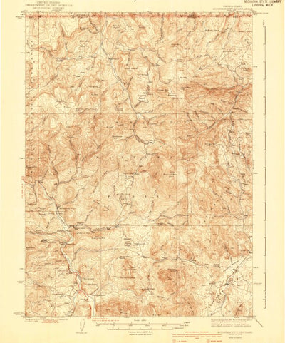 United States Geological Survey Mountain City, NV-ID (1940, 62500-Scale) digital map
