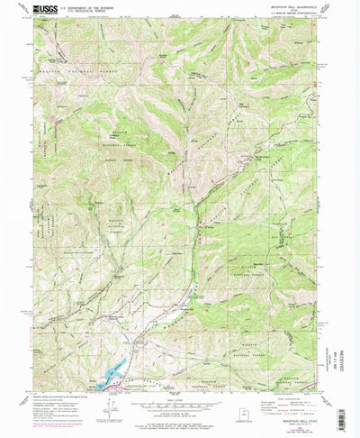United States Geological Survey Mountain Dell, UT (1961, 24000-Scale) digital map