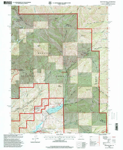 United States Geological Survey Mountain Dell, UT (1998, 24000-Scale) digital map
