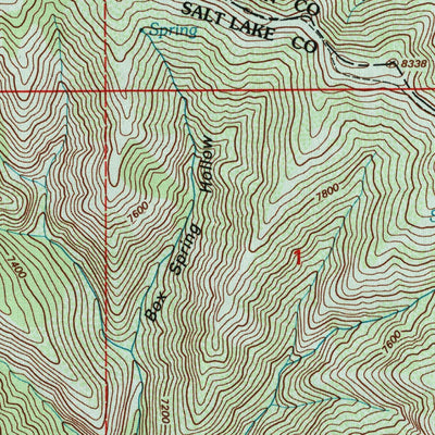 United States Geological Survey Mountain Dell, UT (1998, 24000-Scale) digital map