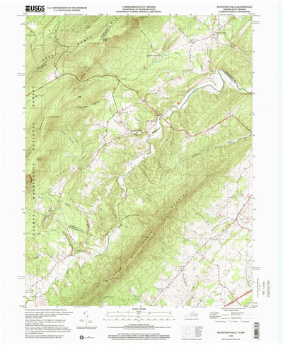 United States Geological Survey Mountain Falls, VA-WV (1999, 24000-Scale) digital map