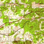United States Geological Survey Mountain Grove, MO (1951, 62500-Scale) digital map