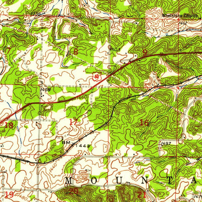 United States Geological Survey Mountain Grove, MO (1951, 62500-Scale) digital map