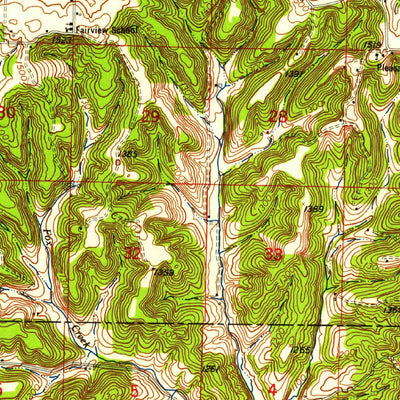 United States Geological Survey Mountain Grove, MO (1951, 62500-Scale) digital map