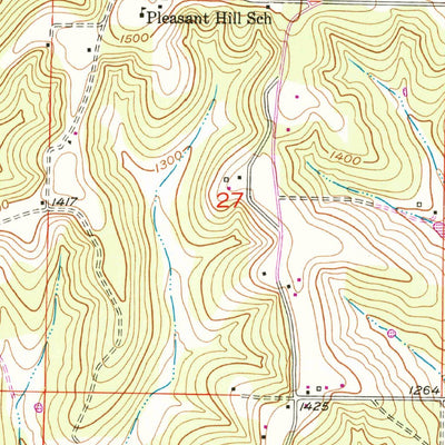 United States Geological Survey Mountain Grove South, MO (1951, 24000-Scale) digital map