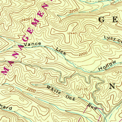 United States Geological Survey Mountain Grove, VA-WV (1961, 24000-Scale) digital map
