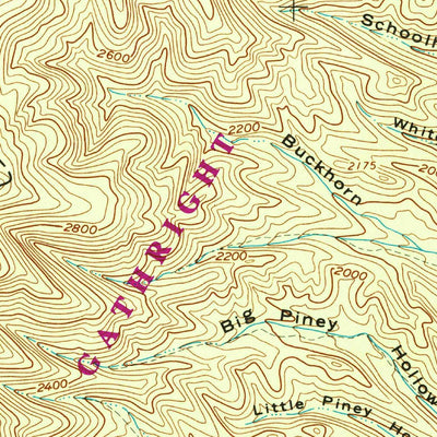 United States Geological Survey Mountain Grove, VA-WV (1961, 24000-Scale) digital map