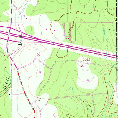 United States Geological Survey Mountain Home, TX (1964, 24000-Scale) digital map