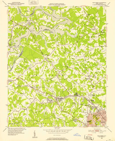 United States Geological Survey Mountain Island Lake, NC (1948, 24000-Scale) digital map