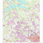 United States Geological Survey Mountain Island Lake, NC (1993, 24000-Scale) digital map