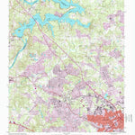 United States Geological Survey Mountain Island Lake, NC (1997, 24000-Scale) digital map
