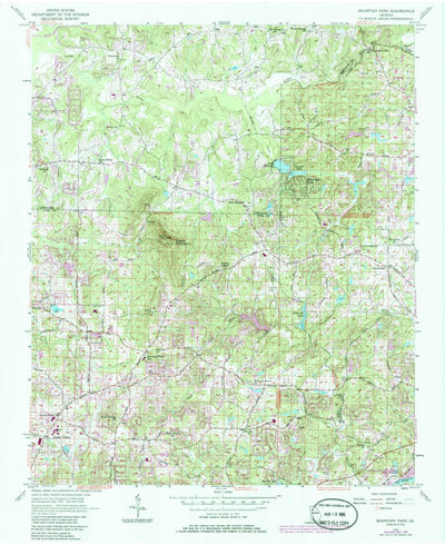 United States Geological Survey Mountain Park, GA (1956, 24000-Scale) digital map