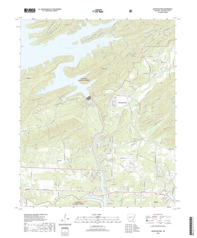 United States Geological Survey Mountain Pine, AR (2020, 24000-Scale) digital map
