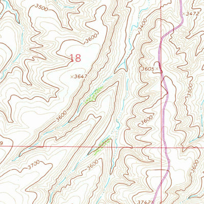 United States Geological Survey Mountain Pocket Creek, MT (1964, 24000-Scale) digital map
