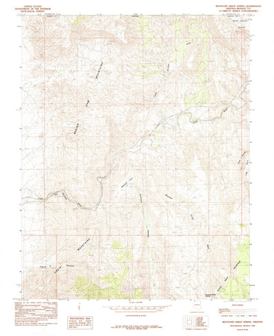 United States Geological Survey Mountain Sheep Spring, AZ-UT (1985, 24000-Scale) digital map