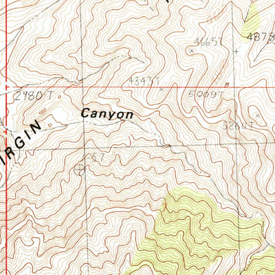 United States Geological Survey Mountain Sheep Spring, AZ-UT (1985, 24000-Scale) digital map