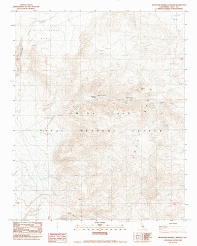 United States Geological Survey Mountain Springs Canyon, CA (1982, 24000-Scale) digital map