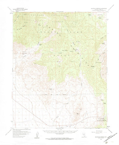United States Geological Survey Mountain Springs, NV (1957, 62500-Scale) digital map