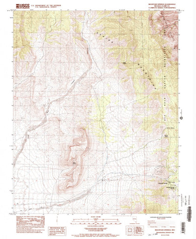 United States Geological Survey Mountain Springs, NV (1984, 24000-Scale) digital map