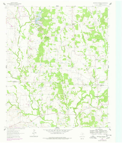 United States Geological Survey Mountain Springs, TX (1961, 24000-Scale) digital map