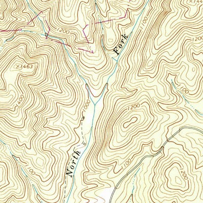 United States Geological Survey Mountain Valley, VA (1965, 24000-Scale) digital map