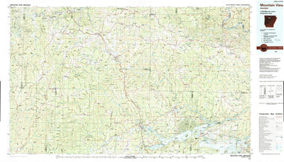 United States Geological Survey Mountain View, AR (1983, 100000-Scale) digital map