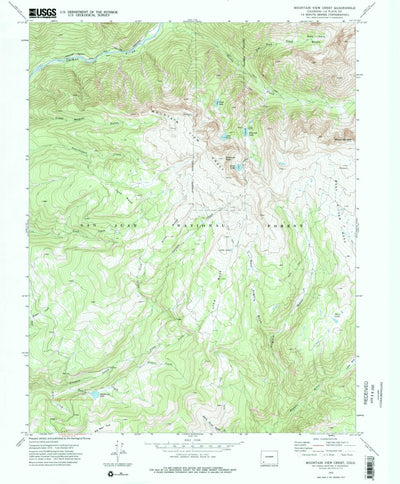 United States Geological Survey Mountain View Crest, CO (1973, 24000-Scale) digital map