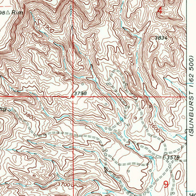 United States Geological Survey Mountain View School, MT (1968, 24000-Scale) digital map