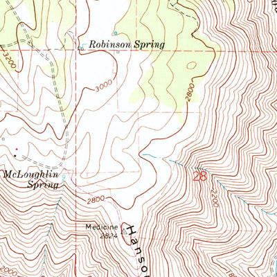 United States Geological Survey Mountain View, WA (1971, 24000-Scale) digital map