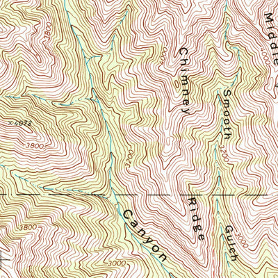 United States Geological Survey Mountain View, WA (1971, 24000-Scale) digital map