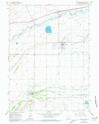 United States Geological Survey Mountain View, WY (1964, 24000-Scale) digital map