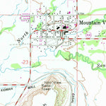 United States Geological Survey Mountain View, WY (1964, 24000-Scale) digital map