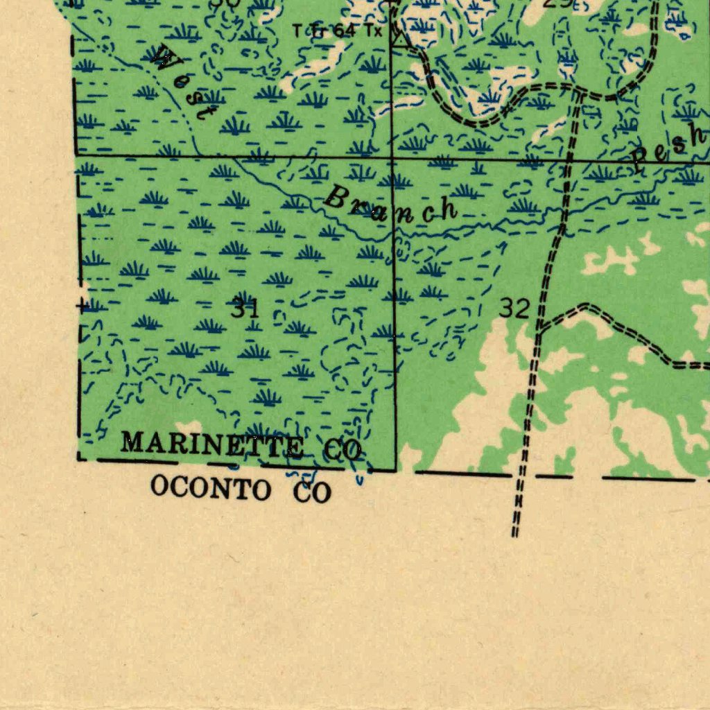 Mountain, WI (1942, 48000-Scale) Map by United States Geological Survey ...