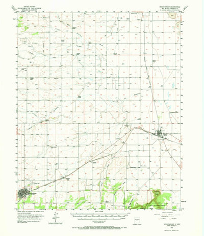 United States Geological Survey Mountainair, NM (1956, 62500-Scale) digital map