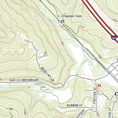 United States Geological Survey Mountainburg, AR (2020, 24000-Scale) digital map